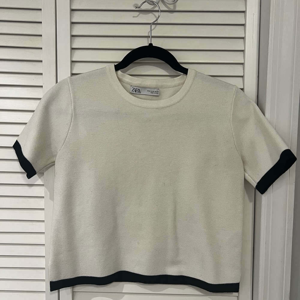 Zara short sleeve sweater top